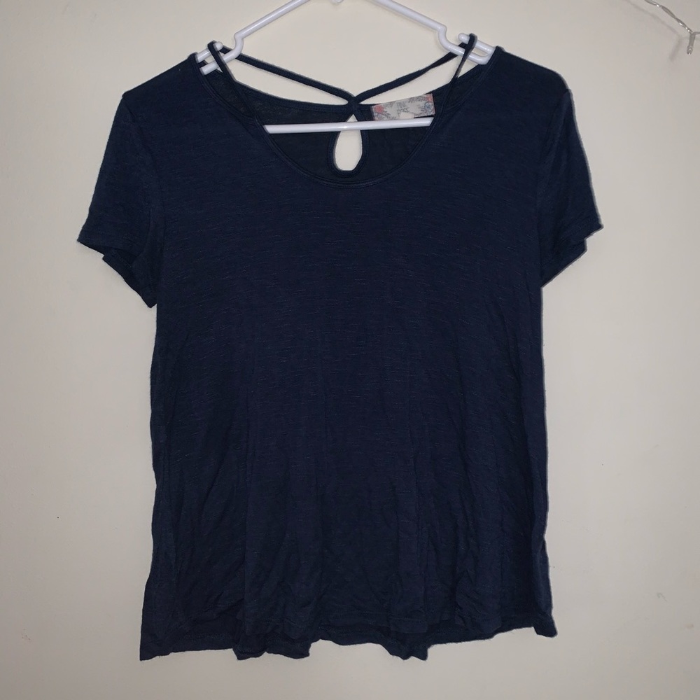 PINK ROSE Navy Blue Shirt
